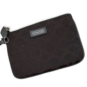 Black coach wristlet